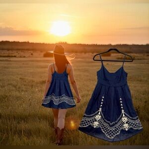 Elegant Navy Blue Dress